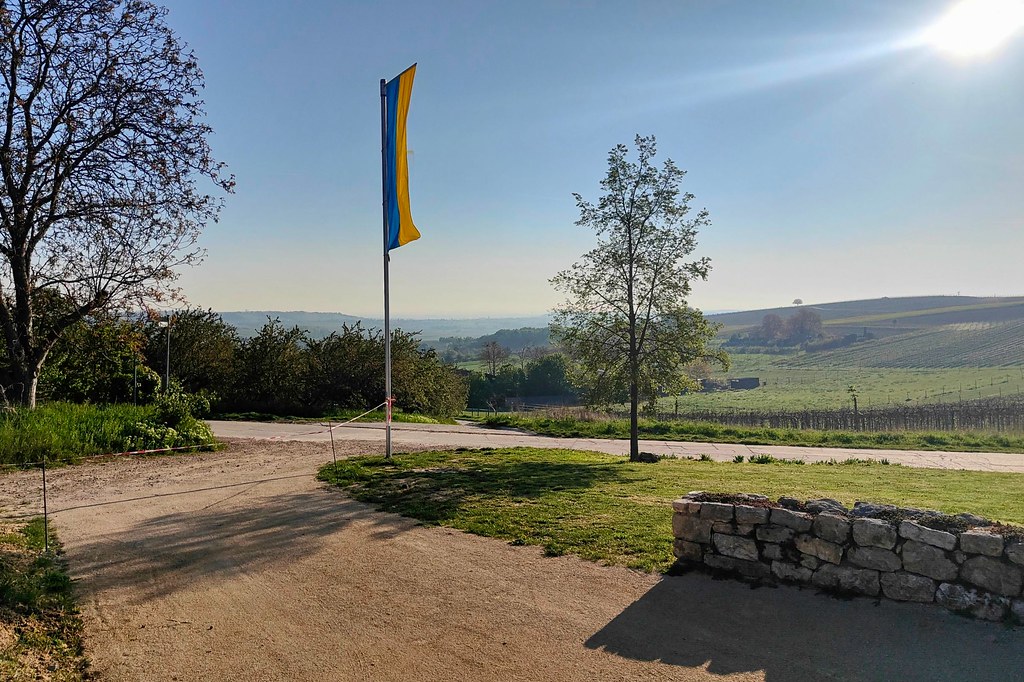 Ausblick vom Weinpavillon am Zornheimer Ruhkreuz
