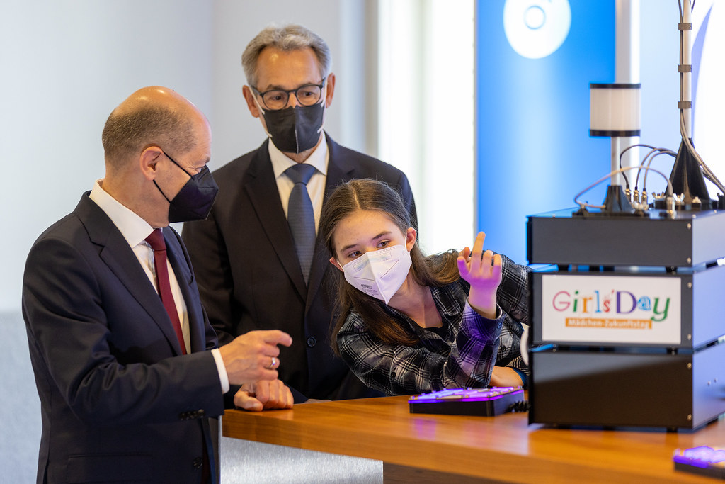 Girls'Day-Auftakt 2022 mit Bundeskanzler Olaf Scholz und der Initiative D21