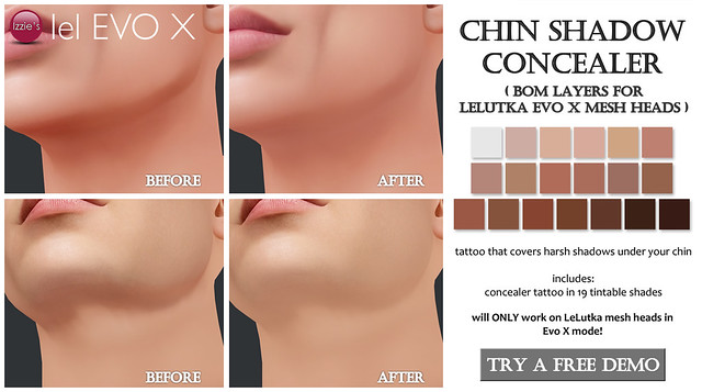 Chin Shadow Concealer (LeLutka Evo X) for FLF