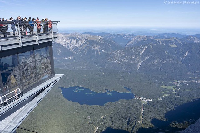 Näköalatasanne Zugspitzen huipulla