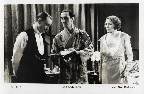 Basil Rathbone in Loyalties (1933)