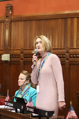 Rep. Cheeseman discusses a Finance Committee bill in the House Chamber.