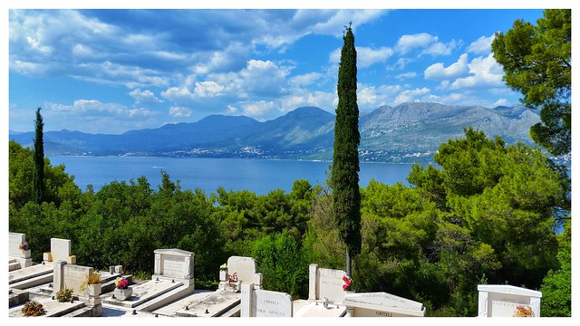 View from The Racic Mausoleum, Cavtat. Croatia.