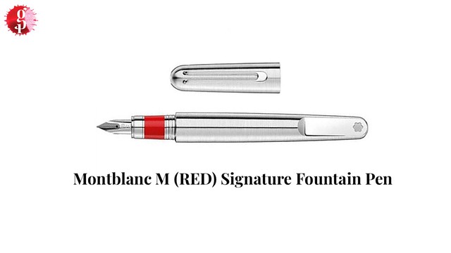 Montblanc M (RED) Signature Fountain Pen