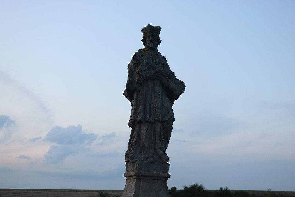 socha sv. Jana Nepomuckého v Nových Třebčicích