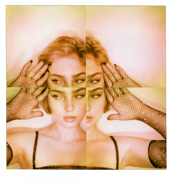 Rainbow Sherbert Polaroid Collage