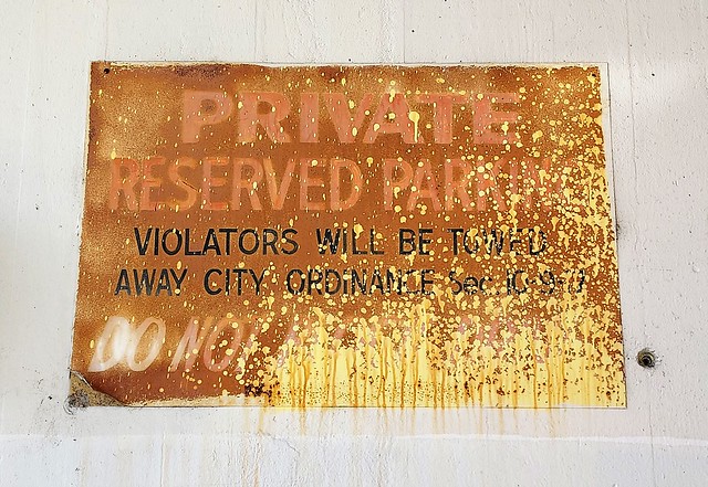 old rusted sign