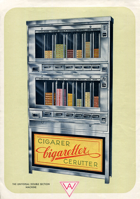 Werbefaltblatt für Automaten der Firma Wittenborg, Bild 1