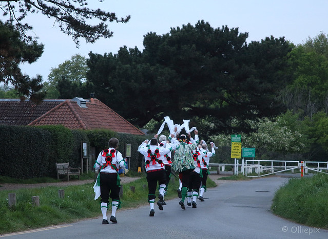 Greensleves Morris Men, dance at dawn in celebration of May Day, Sunday, May 1, 2022.