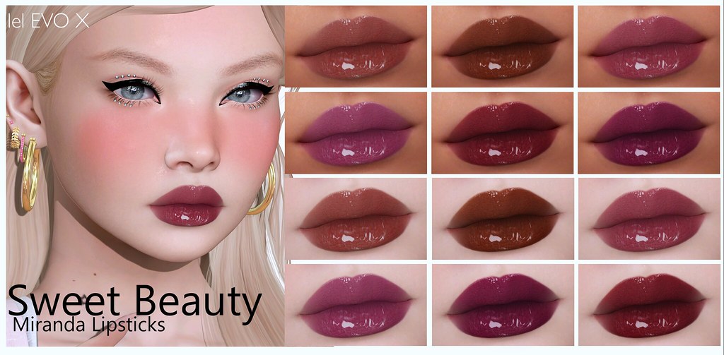 Sweet Beauty – Miranda Lipsticks for Lelutka EVOX