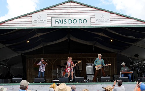 Kim Carson and the Real Deal on the Fais Do Do Stage
