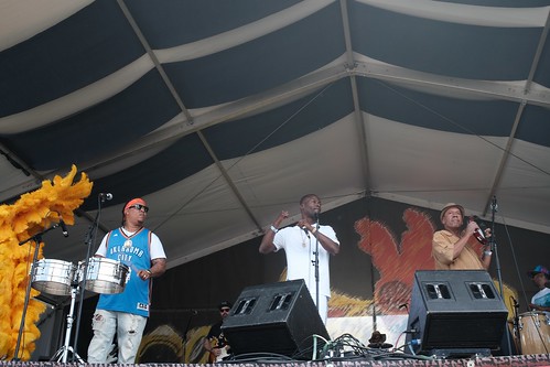 79rs Gang at Jazz Fest - April 29, 2022. Photo by Michele Goldfarb.