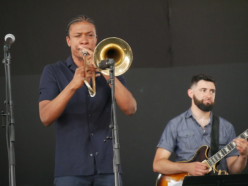 David L. Harris at Jazz Fest - April 30, 2022. Photo by Louis Crispino.