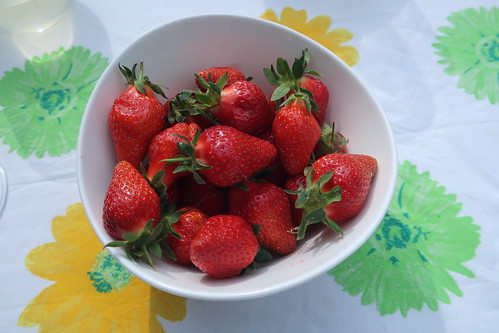 Erdbeeren als Nachtisch
