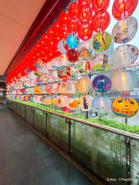 「新光三越信義新天地「虎躍新程燈籠展」(Chinese Lantern of Lunar Tiger Year at Taipei, Taiwan, Feb 17, 2022.