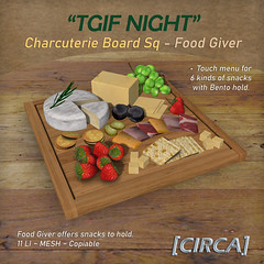 [CIRCA] - "TGIF Night" Charcuterie Board Square