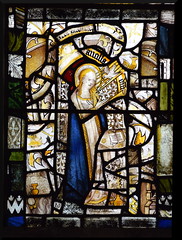 Blessed Virgin at the Annunciation (15th Century glass)