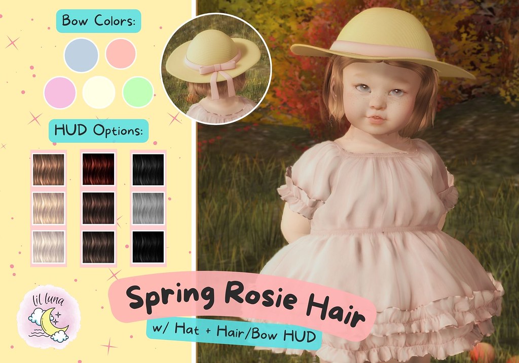 Lil Luna – Spring Rosie Hair @ Woodlands (May 5th)!