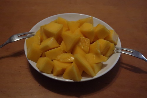 Mango (aufgeschnitten)