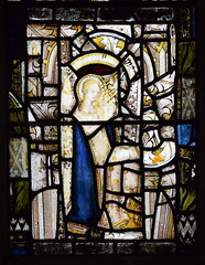 Blessed Virgin at the Annunciation (15th Century glass)