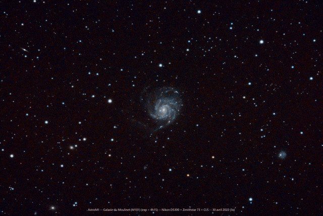 Galaxie du Moulinet (M101 (exp=4h15)