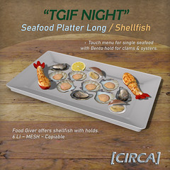 [CIRCA] - "TGIF Night" Seafood Platter Long - Shellfish