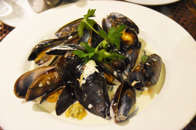 Mussels in cream, the Muddy Duck, Jersey