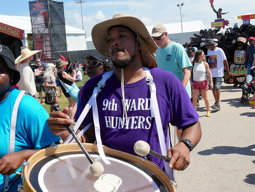 9th Ward Hunters at Jazz Fest on May 1, 2022. Photo by Louis Crispino.