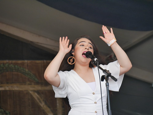 Las Cafeteras at Jazz Fest on May 1, 2022. Photo by Louis Crispino.