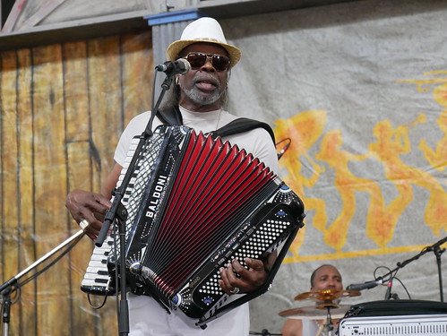 CJ Chenier & the Red Hot Louisiana Band at Jazz Fest on May 1, 2022. Photo by Louis Crispino.