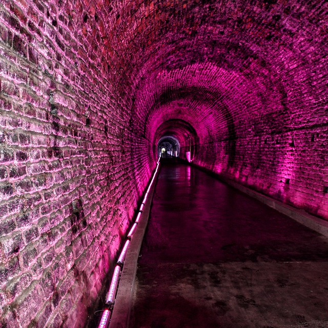 Brockville  Ontario - Canada - Canada’s First Railway Tunnel ~ 1860  - Psychedelic Light Show