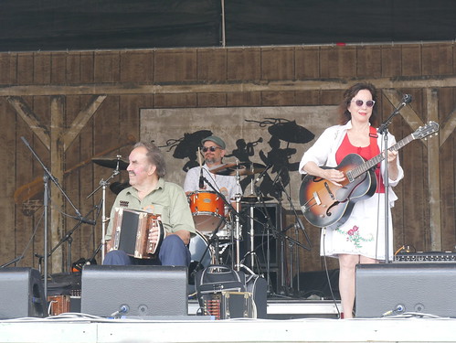 Savoy Family Cajun Band at Jazz Fest on May 1, 2022. Photo by Louis Crispino.