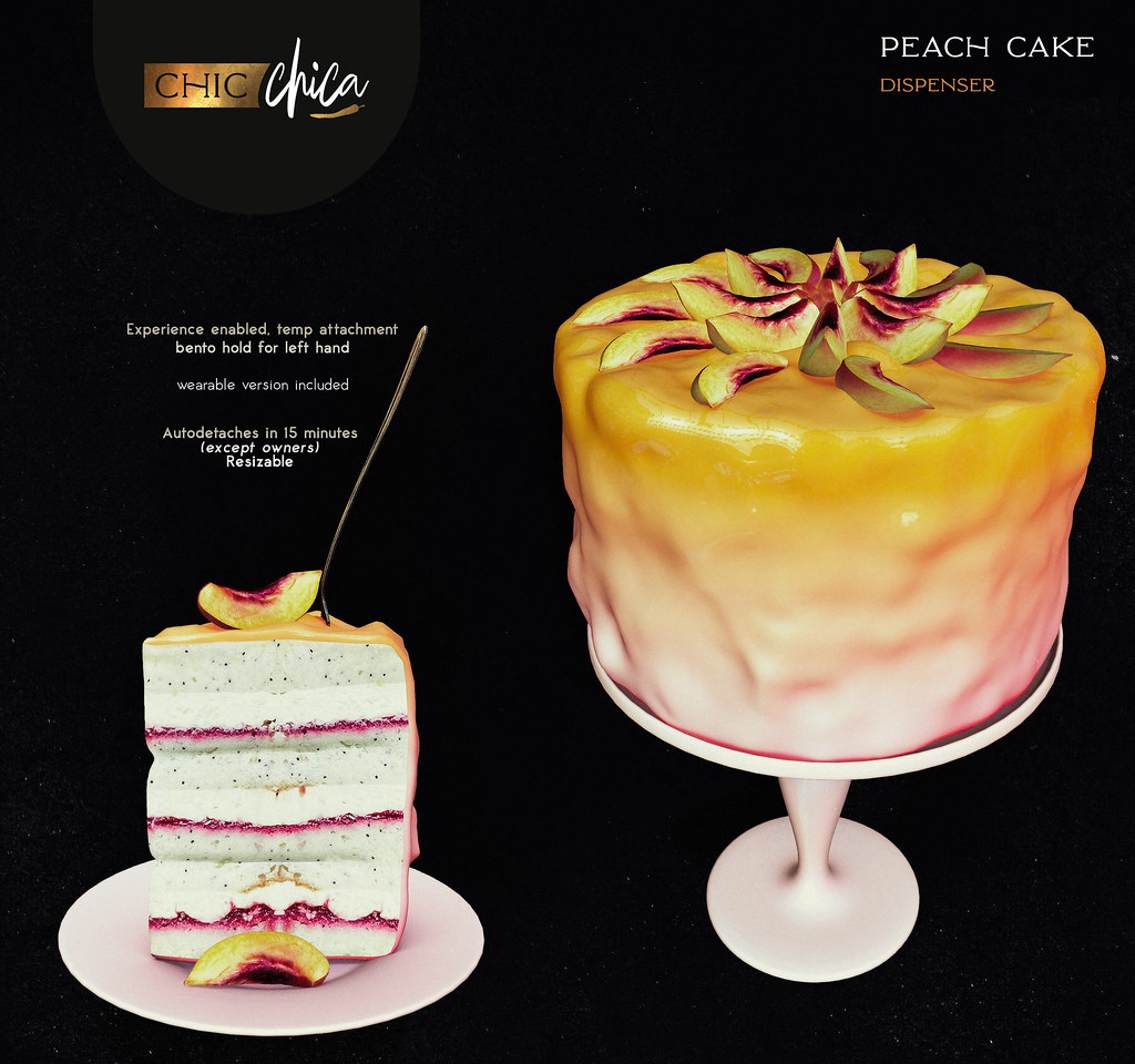 Peach cake by ChicChica @ Anthem