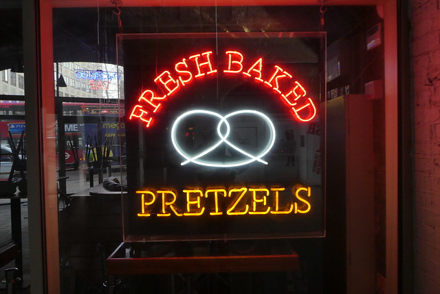Fresh baked pretzels