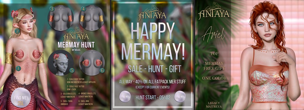@Mermay hunt, gift and sale!