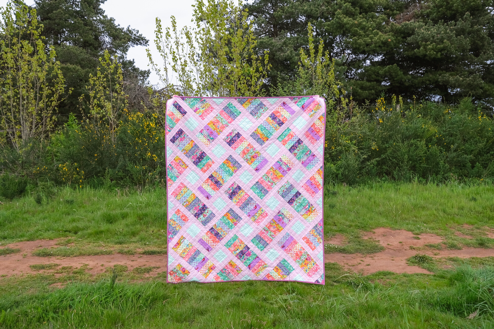 The Iris Quilt in Tiny Beasts - Kitchen Table Quilting