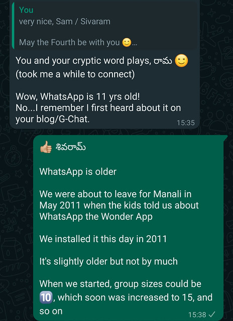 11 years on WhatsApp