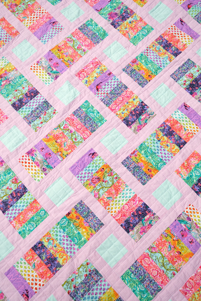 The Iris Quilt in Tiny Beasts - Kitchen Table Quilting