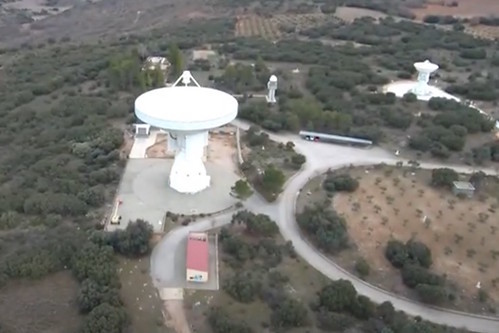 Radiotelescopio en el Observatorio Astronómico de Yebes, similar al que se instalará en Temisas