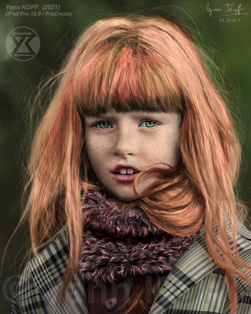 Dessin / Drawing - Model Clara Blanchet (iPad / ProCreate) © Yannewvision (2021)