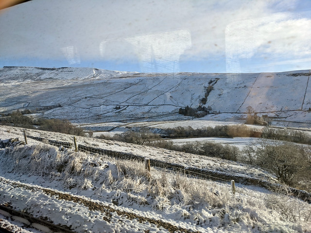 Settle Carlisle Railway in snow