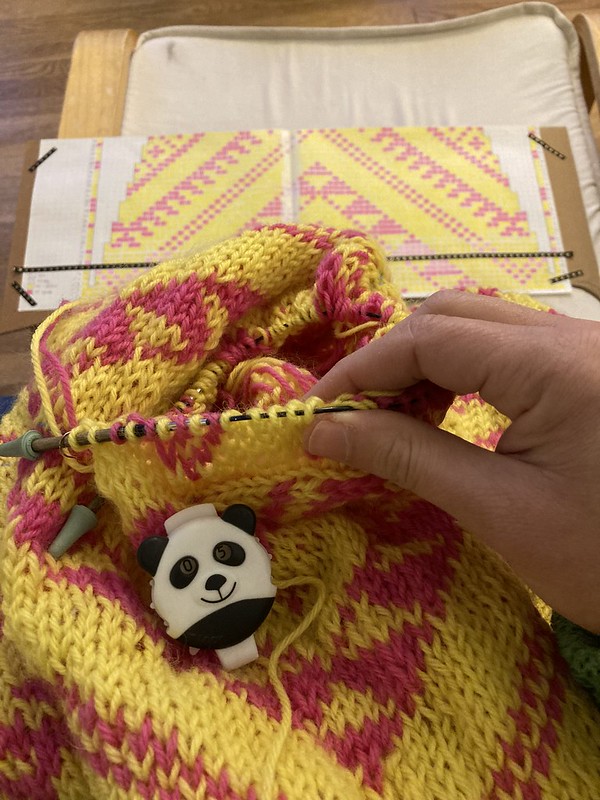 Sweater Knitting:  Arrowhead Cardigan in Universal Yarn Deluxe Worsted