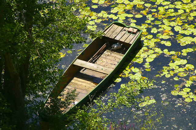 Une Barque sur l'Anglin.
