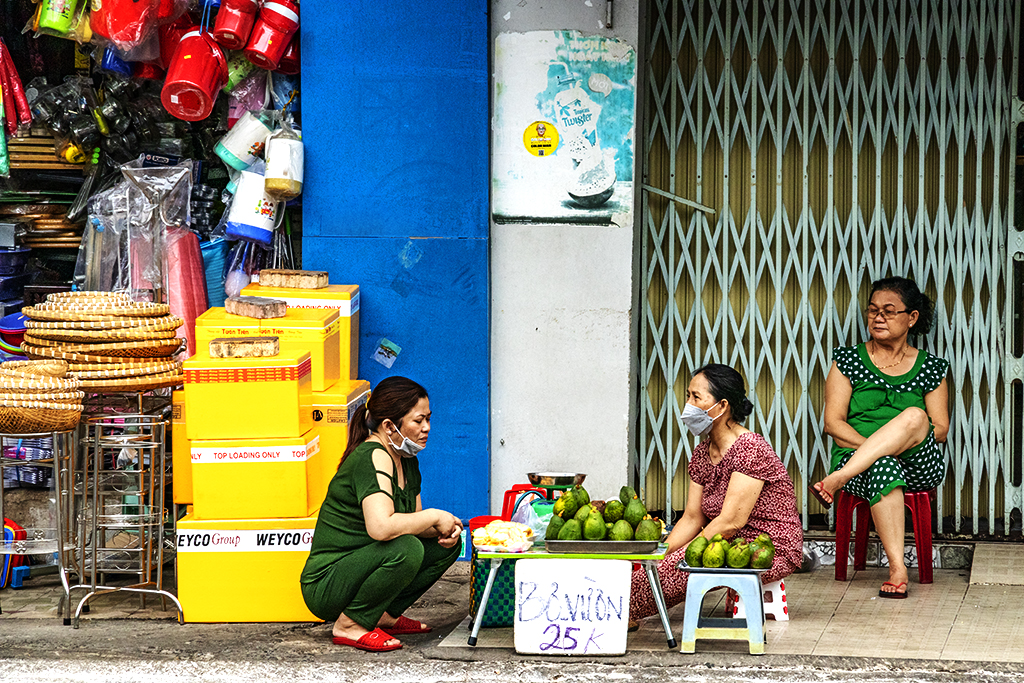 Woman selling garden grown avocados on 5-4-22--Vung Tau copy
