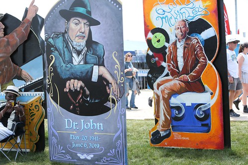 Dr. John joins the Ancestors Area at Jazz Fest 2022. Photo by Michele Goldfarb.