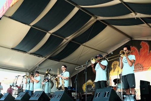 Soul Brass Band at Jazz Fest 2022. Photo by Michele Goldfarb.