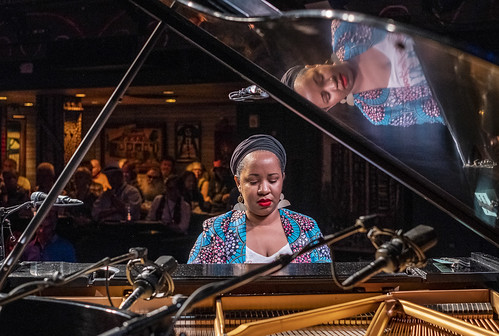 Courtney Bryan at WWOZ Piano Night on May 2, 2022. Photo by Marc PoKempner.