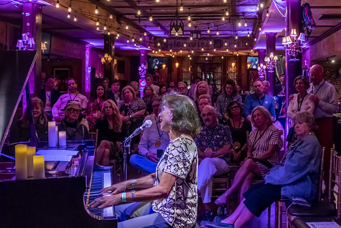 Marcia Ball in the Byrd's Nest at WWOZ Piano Night on May 2, 2022. Photo by Marc PoKempner.