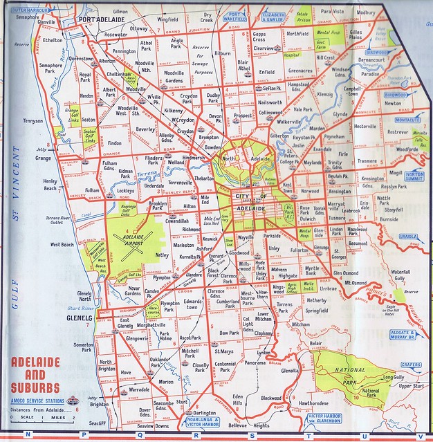 Amoco road map of South Australia
