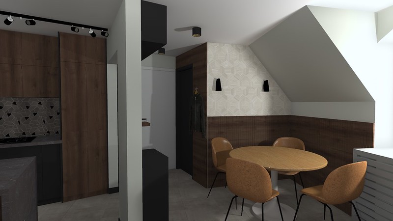 Fóti lakás nappali, belsőépítész tervezés